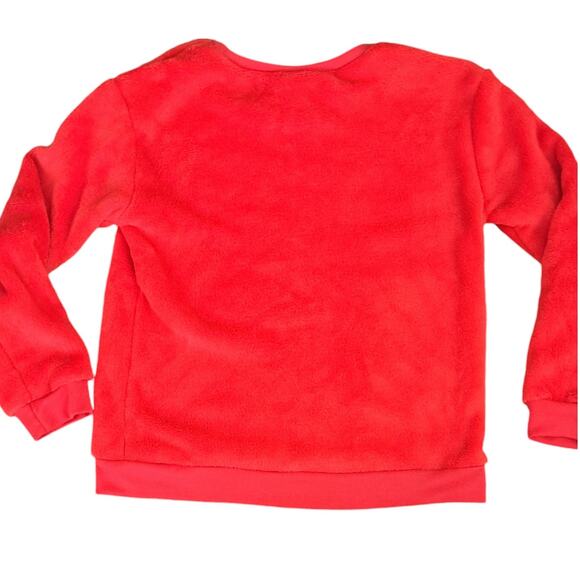 NWOT  Girl's Tucker + Tate Red Pullover Fleece Top Medium M 8 10 - Picture 4 of 4